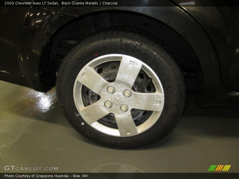 Black Granite Metallic / Charcoal 2009 Chevrolet Aveo LT Sedan
