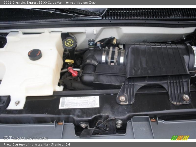 White / Medium Gray 2001 Chevrolet Express 3500 Cargo Van