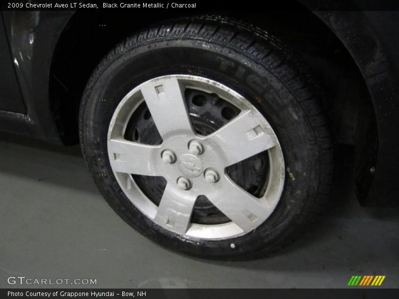 Black Granite Metallic / Charcoal 2009 Chevrolet Aveo LT Sedan