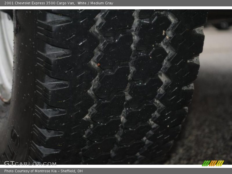 White / Medium Gray 2001 Chevrolet Express 3500 Cargo Van