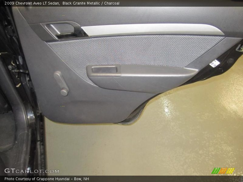 Black Granite Metallic / Charcoal 2009 Chevrolet Aveo LT Sedan