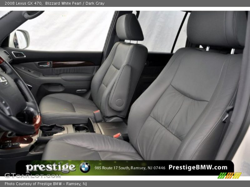 Blizzard White Pearl / Dark Gray 2008 Lexus GX 470