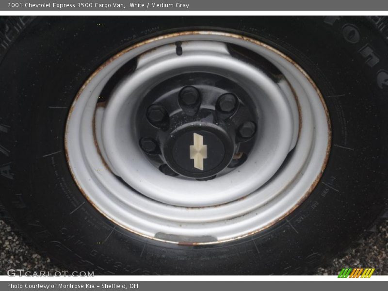 White / Medium Gray 2001 Chevrolet Express 3500 Cargo Van