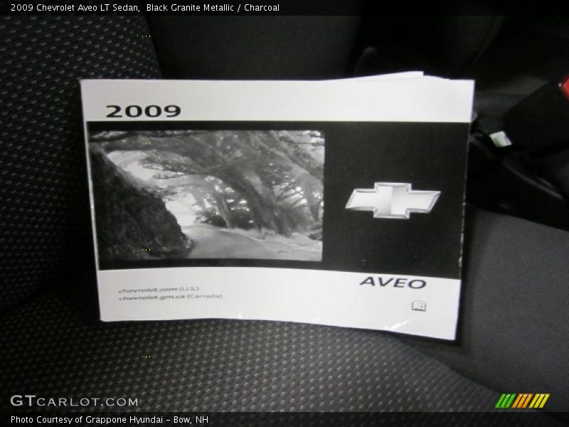 Black Granite Metallic / Charcoal 2009 Chevrolet Aveo LT Sedan