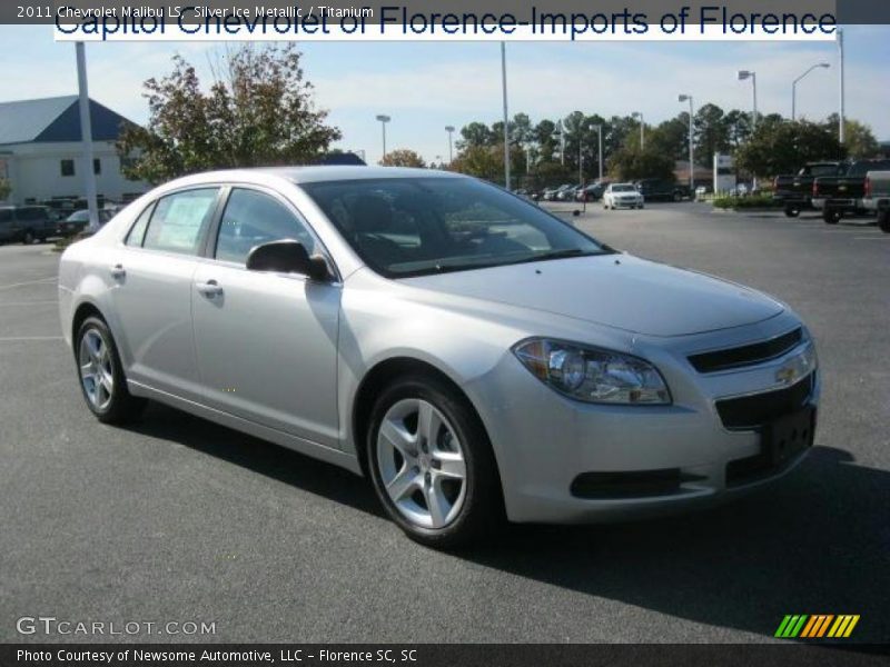 Silver Ice Metallic / Titanium 2011 Chevrolet Malibu LS