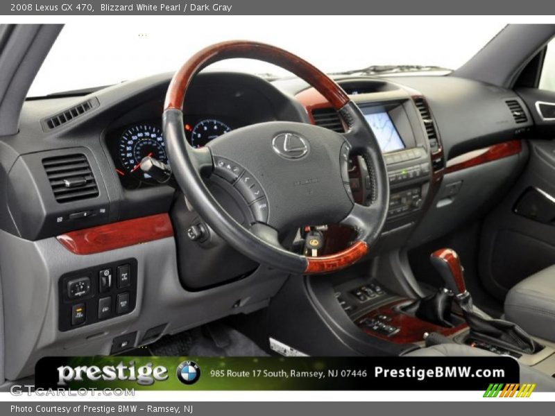 Blizzard White Pearl / Dark Gray 2008 Lexus GX 470