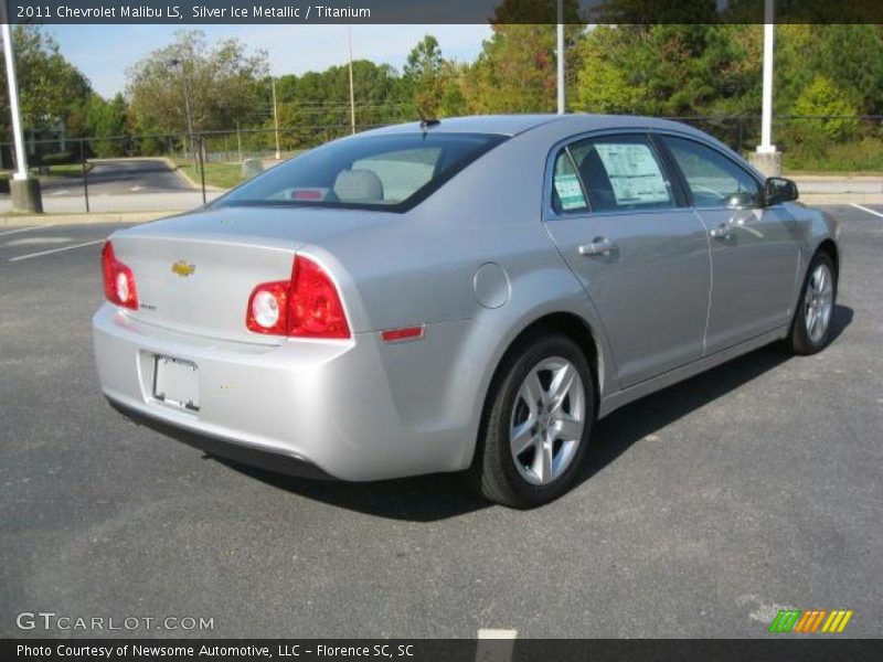 Silver Ice Metallic / Titanium 2011 Chevrolet Malibu LS