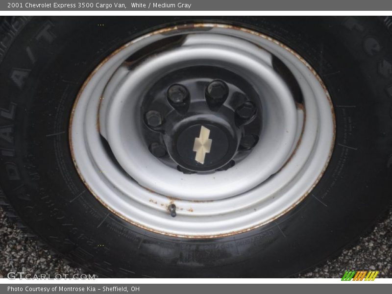White / Medium Gray 2001 Chevrolet Express 3500 Cargo Van