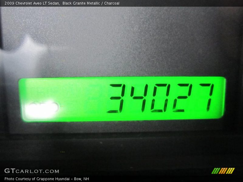 Black Granite Metallic / Charcoal 2009 Chevrolet Aveo LT Sedan