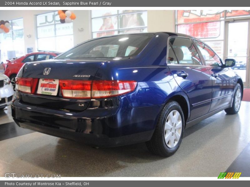 Sapphire Blue Pearl / Gray 2004 Honda Accord LX Sedan