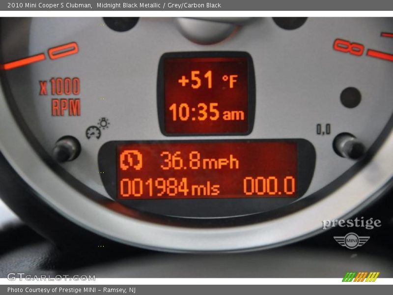 Midnight Black Metallic / Grey/Carbon Black 2010 Mini Cooper S Clubman