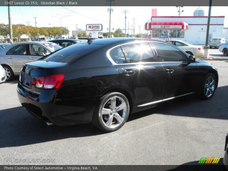Obsidian Black / Black 2007 Lexus GS 350