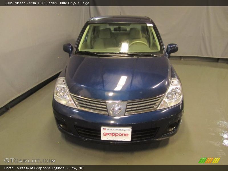 Blue Onyx / Beige 2009 Nissan Versa 1.8 S Sedan