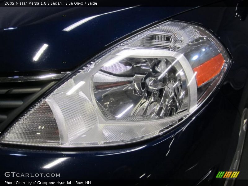 Blue Onyx / Beige 2009 Nissan Versa 1.8 S Sedan