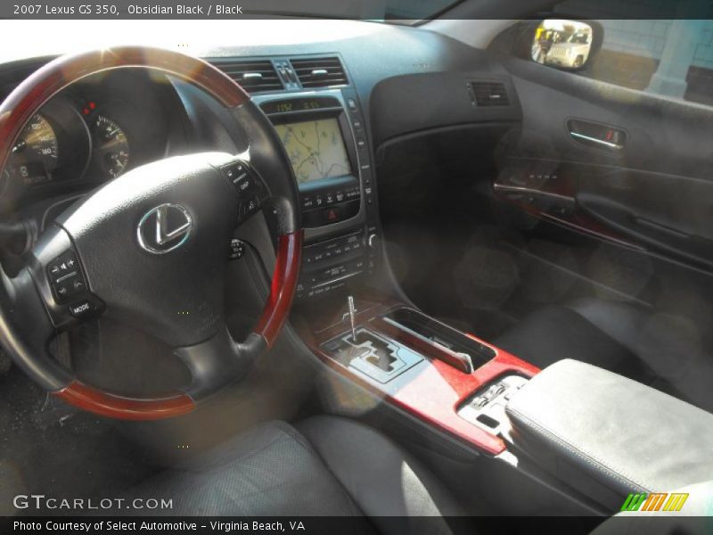 Obsidian Black / Black 2007 Lexus GS 350