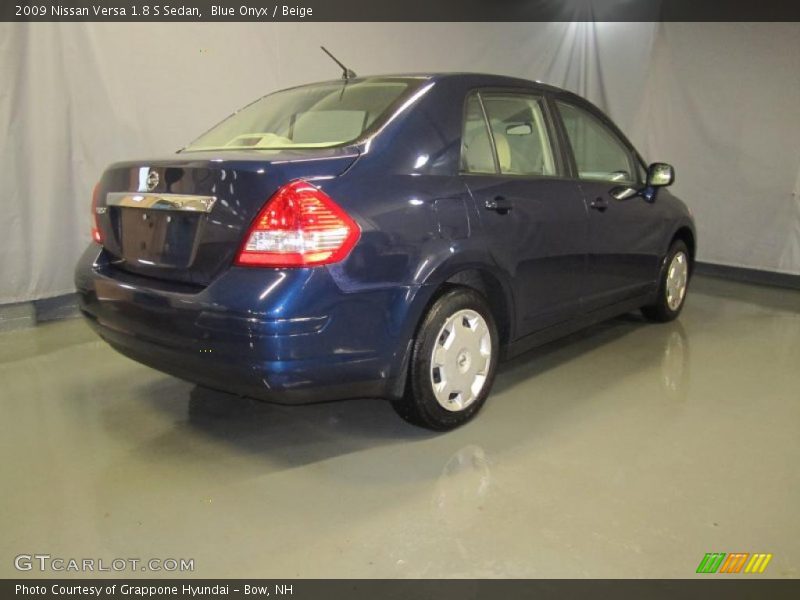 Blue Onyx / Beige 2009 Nissan Versa 1.8 S Sedan