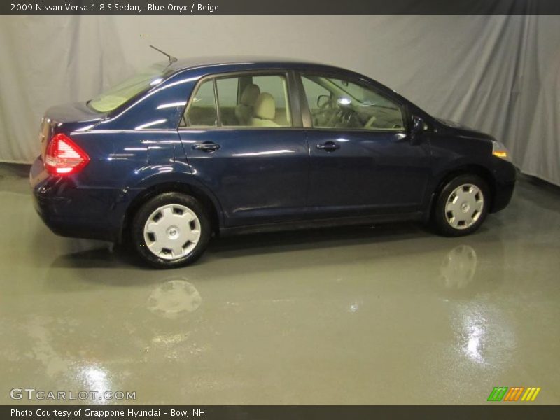 Blue Onyx / Beige 2009 Nissan Versa 1.8 S Sedan