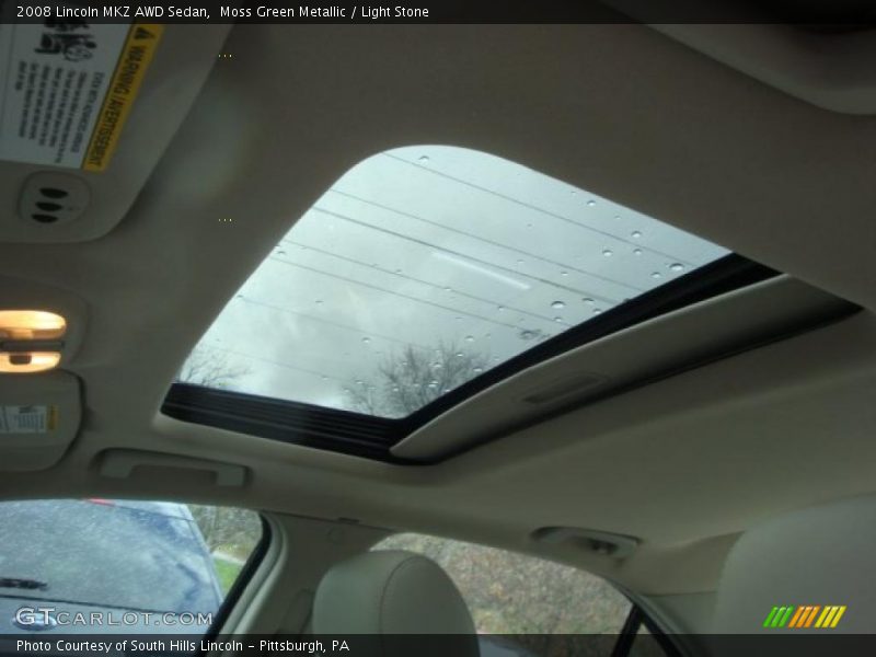 Moss Green Metallic / Light Stone 2008 Lincoln MKZ AWD Sedan