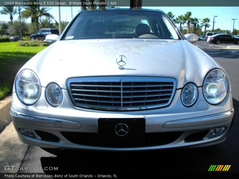 Brilliant Silver Metallic / Ash 2004 Mercedes-Benz E 500 Sedan