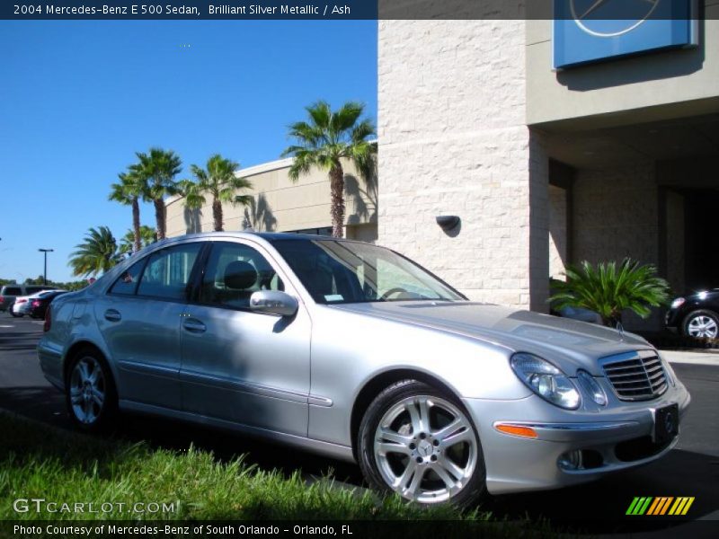 Brilliant Silver Metallic / Ash 2004 Mercedes-Benz E 500 Sedan