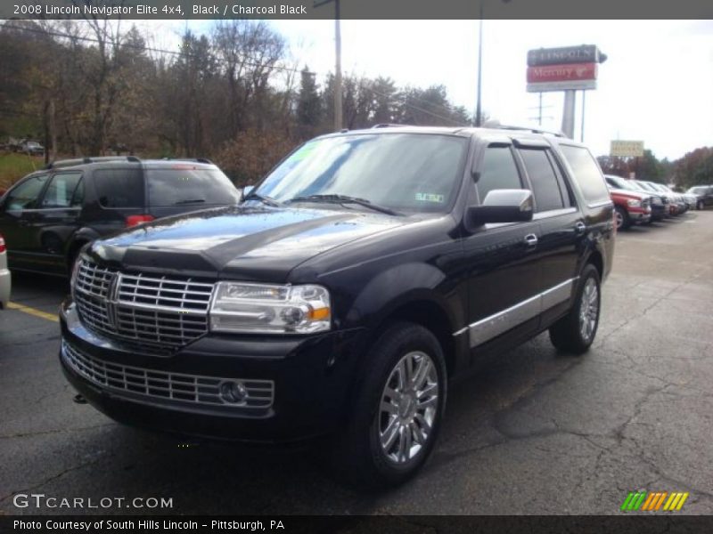 Black / Charcoal Black 2008 Lincoln Navigator Elite 4x4