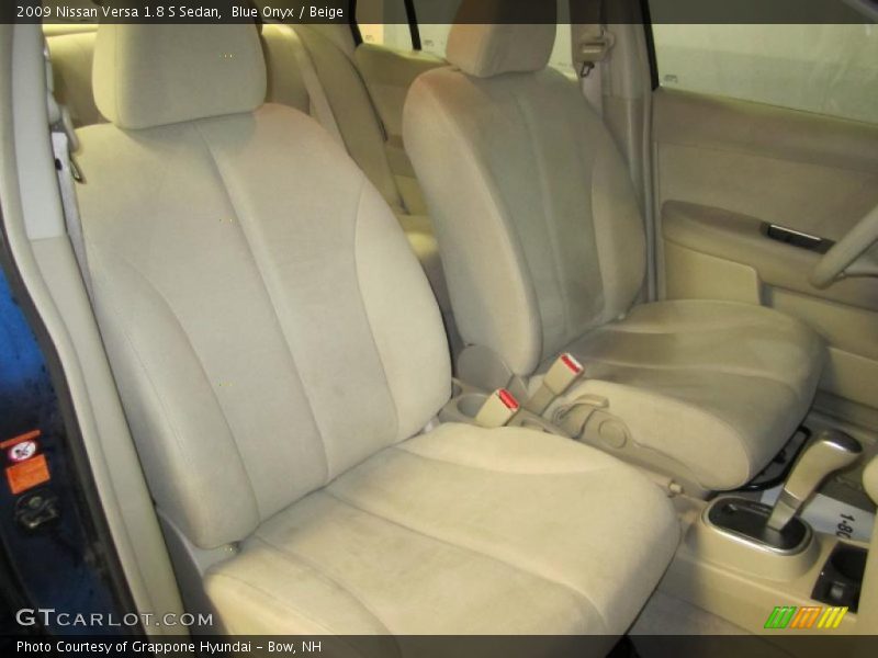Blue Onyx / Beige 2009 Nissan Versa 1.8 S Sedan
