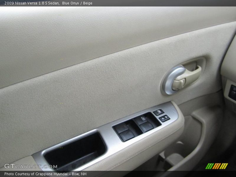 Blue Onyx / Beige 2009 Nissan Versa 1.8 S Sedan
