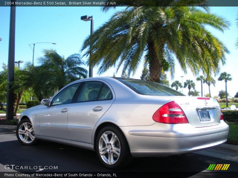 Brilliant Silver Metallic / Ash 2004 Mercedes-Benz E 500 Sedan