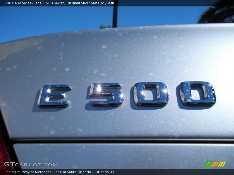 Brilliant Silver Metallic / Ash 2004 Mercedes-Benz E 500 Sedan
