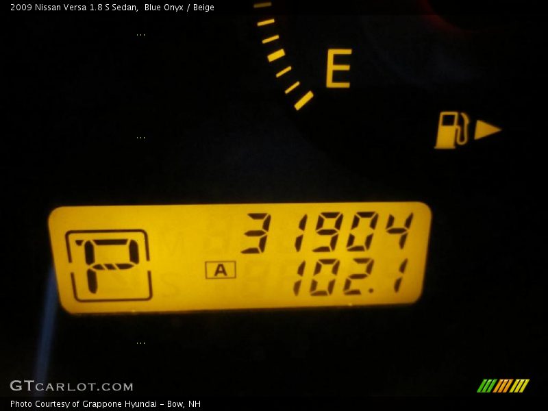 Blue Onyx / Beige 2009 Nissan Versa 1.8 S Sedan