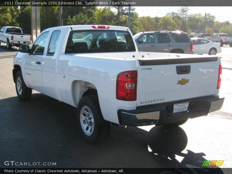 Summit White / Dark Titanium 2011 Chevrolet Silverado 1500 Extended Cab