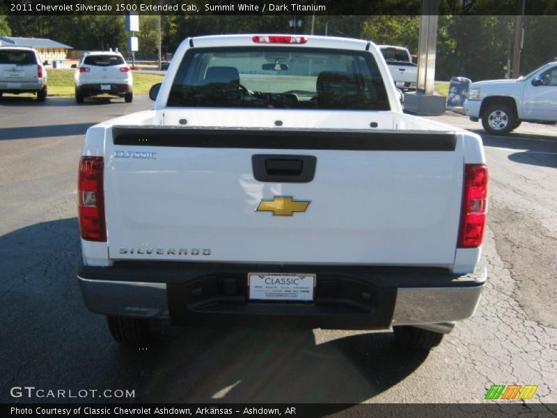 Summit White / Dark Titanium 2011 Chevrolet Silverado 1500 Extended Cab