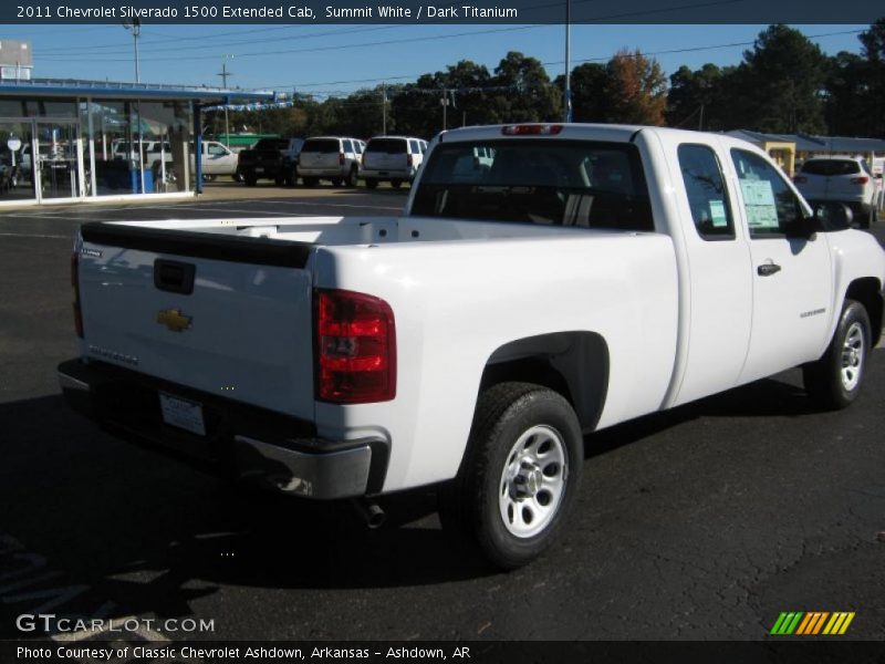 Summit White / Dark Titanium 2011 Chevrolet Silverado 1500 Extended Cab