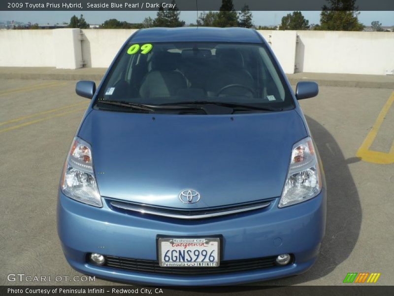 Seaside Blue Pearl / Dark Gray 2009 Toyota Prius Hybrid
