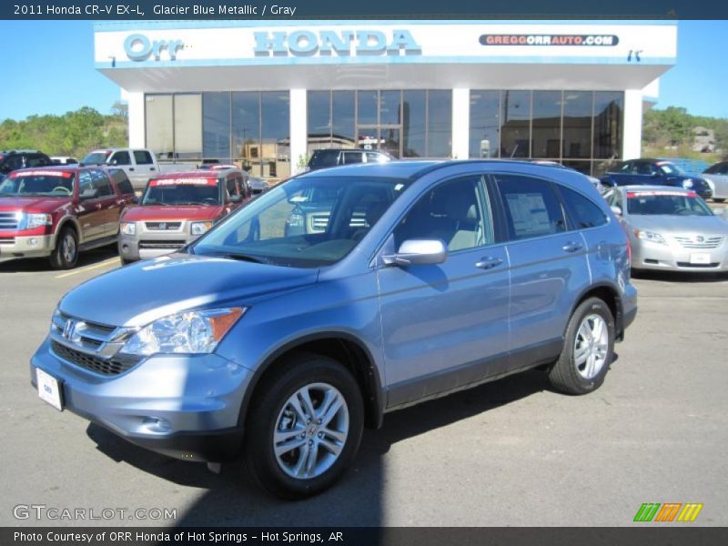 Glacier Blue Metallic / Gray 2011 Honda CR-V EX-L