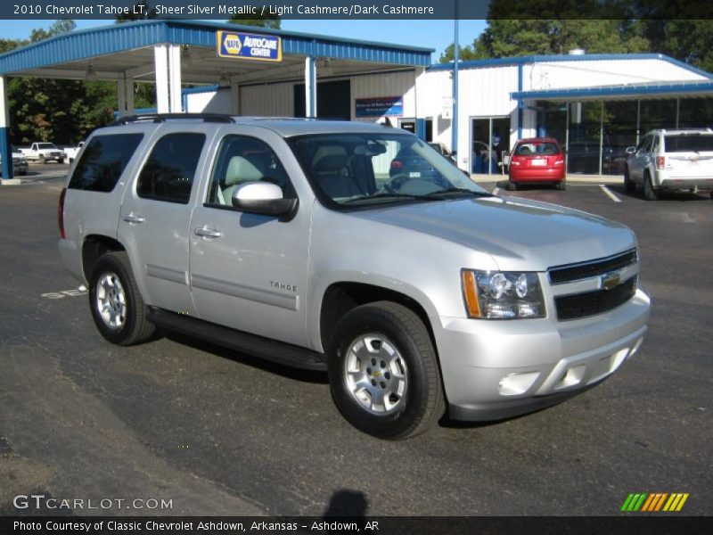 Sheer Silver Metallic / Light Cashmere/Dark Cashmere 2010 Chevrolet Tahoe LT