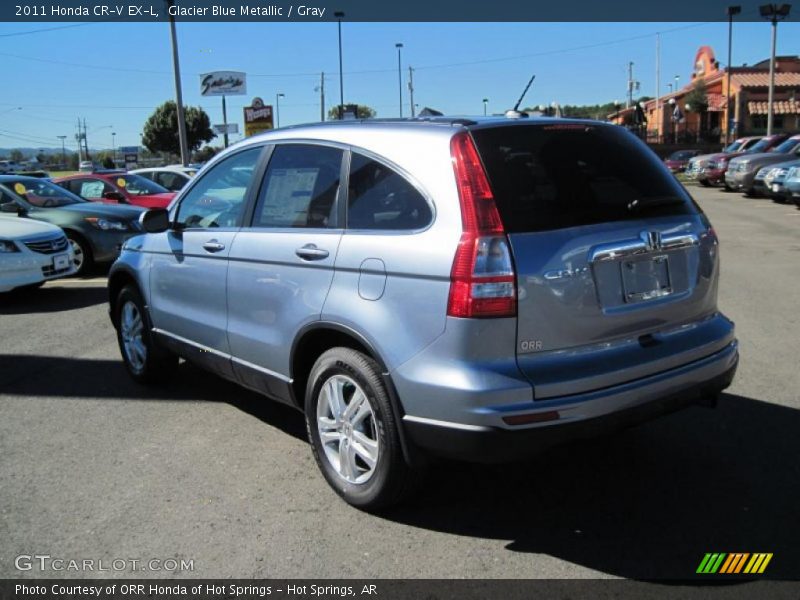 Glacier Blue Metallic / Gray 2011 Honda CR-V EX-L