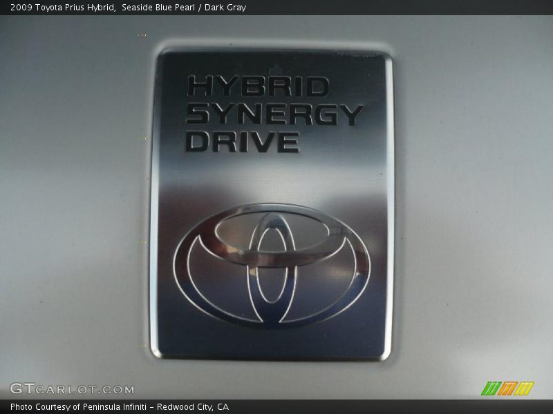 Seaside Blue Pearl / Dark Gray 2009 Toyota Prius Hybrid