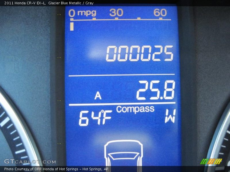 Glacier Blue Metallic / Gray 2011 Honda CR-V EX-L
