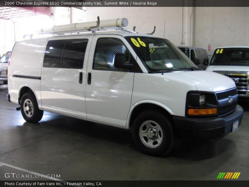  2006 Express 1500 Commercial Utility Van Summit White