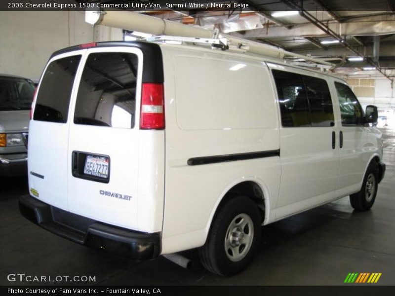 Summit White / Neutral Beige 2006 Chevrolet Express 1500 Commercial Utility Van