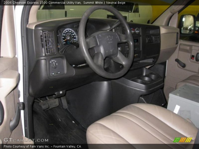  2006 Express 1500 Commercial Utility Van Neutral Beige Interior