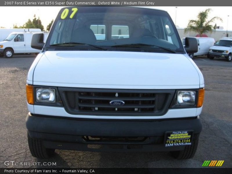 Oxford White / Medium Flint Grey 2007 Ford E Series Van E350 Super Duty Commercial