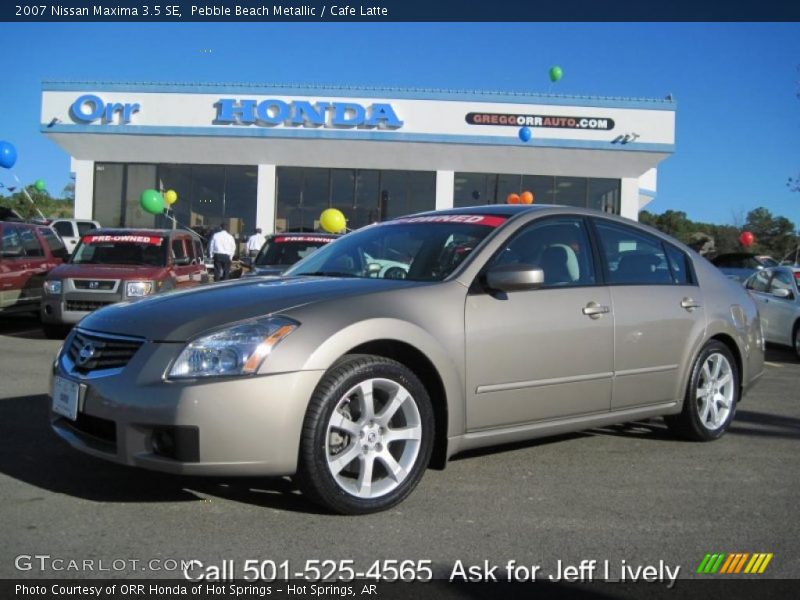 Pebble Beach Metallic / Cafe Latte 2007 Nissan Maxima 3.5 SE
