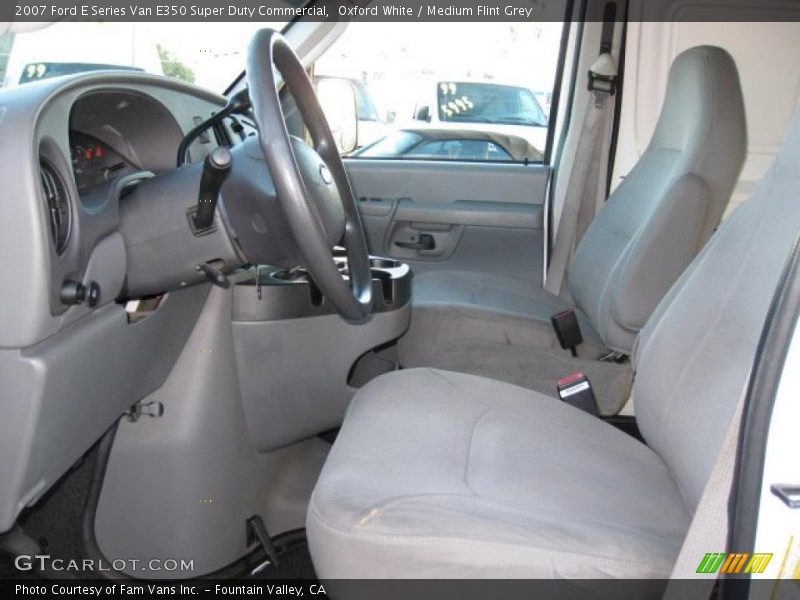 Oxford White / Medium Flint Grey 2007 Ford E Series Van E350 Super Duty Commercial