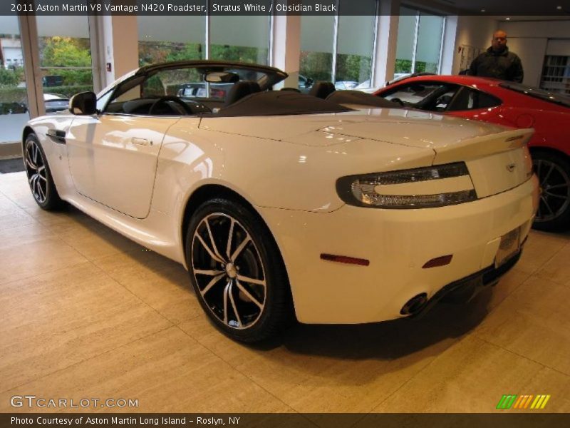 Stratus White / Obsidian Black 2011 Aston Martin V8 Vantage N420 Roadster