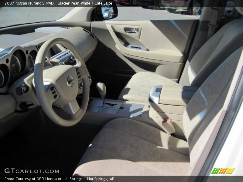 Glacier Pearl White / Cafe Latte 2007 Nissan Murano S AWD