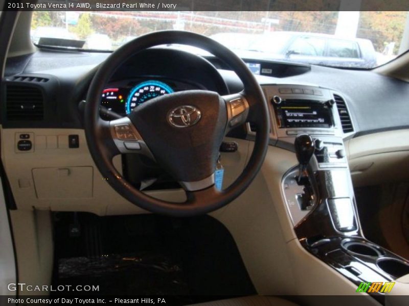 Blizzard Pearl White / Ivory 2011 Toyota Venza I4 AWD