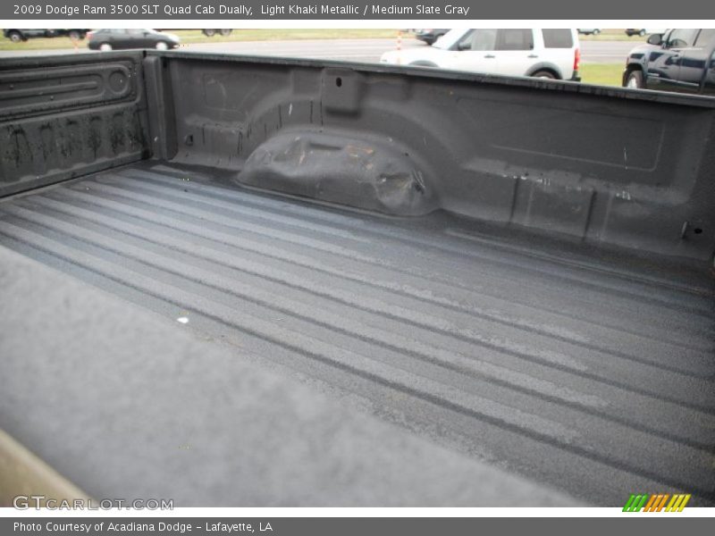 Light Khaki Metallic / Medium Slate Gray 2009 Dodge Ram 3500 SLT Quad Cab Dually