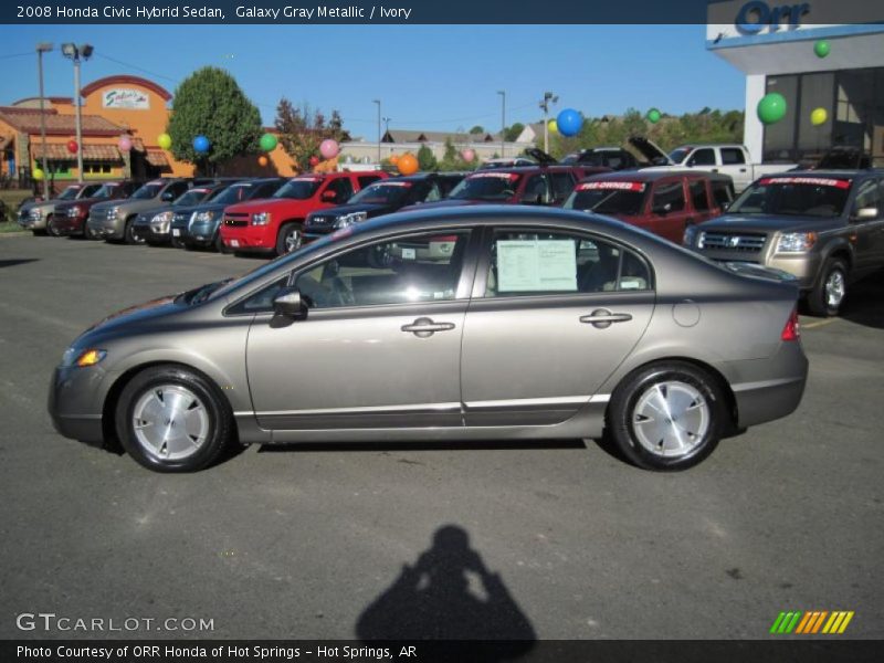 Galaxy Gray Metallic / Ivory 2008 Honda Civic Hybrid Sedan